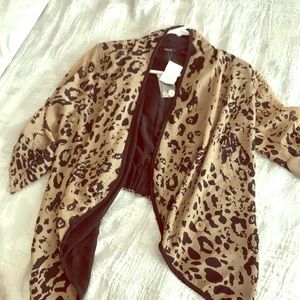 Leopard print cardigan